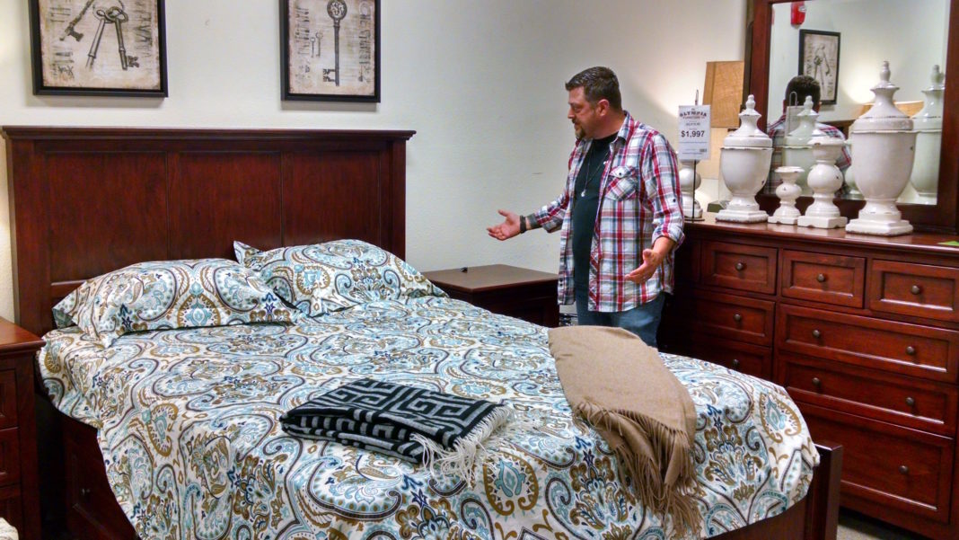 Questions about mattresses, bedroom sets or anything else? Just ask Eddie. Photo credit: Mary Ellen Psaltis