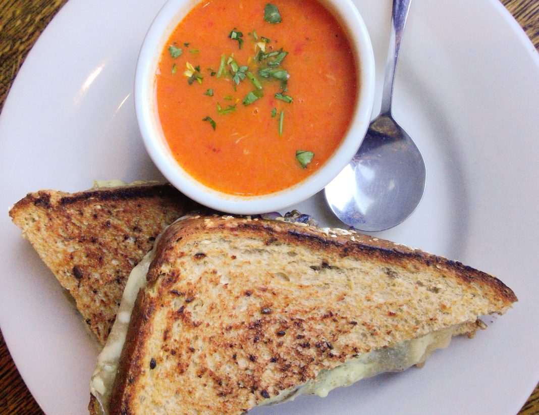 Iron Rabbit Restaurant and Bar New Fall Menu Grilled Cheese and Dungeness Crab Bisque
