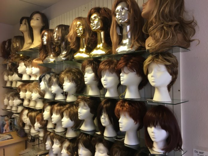 Merle Norman Cosmetics Wigs and Day Spa wig selection Merle Norman Cosmetics Wigs and Day Spa wig selection