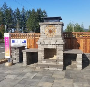 Professional Stone Products Outdoor Fireplace