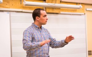 South Puget Sound Community College Cameron May conducting
