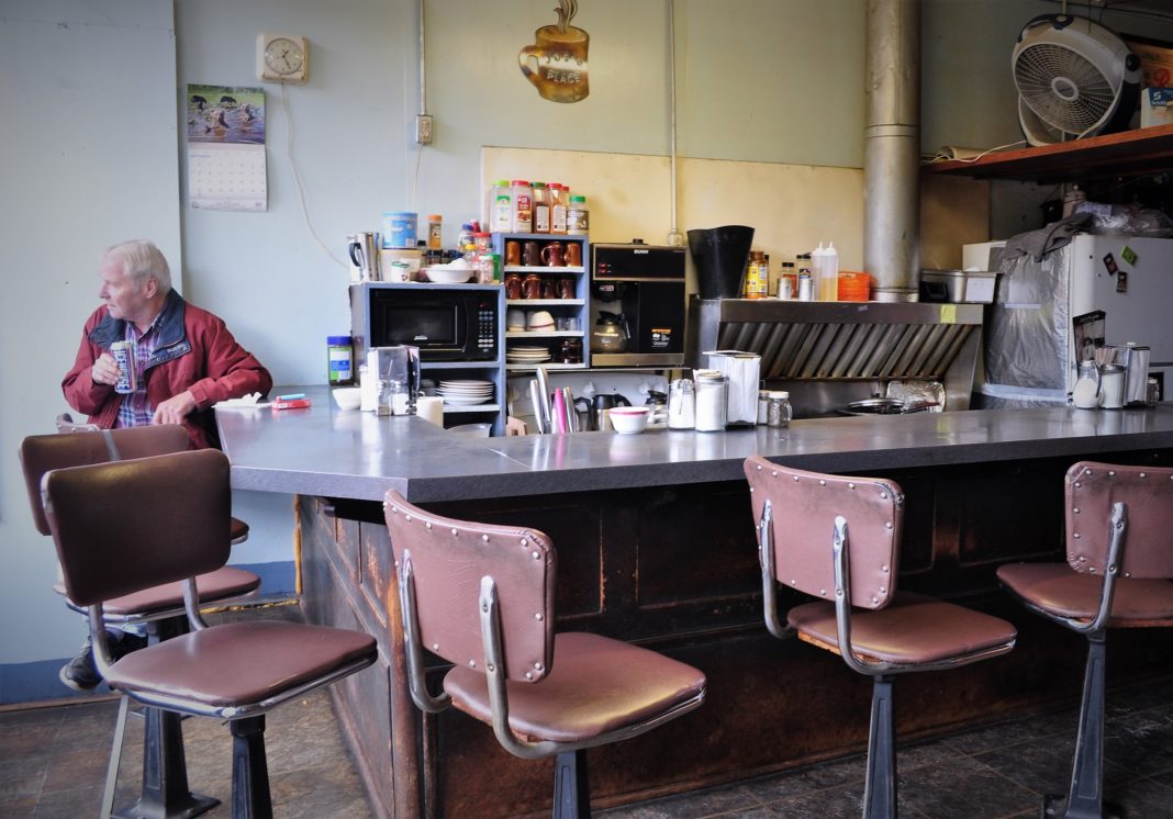 The cafe portion of Joe's Bucoda, WA