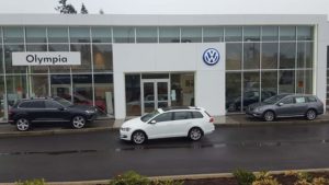 VW of Olympia front of building