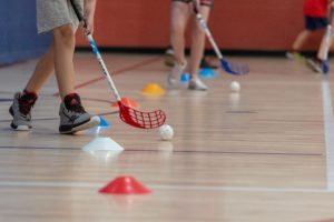 floorball League Plastic Sticks and balls