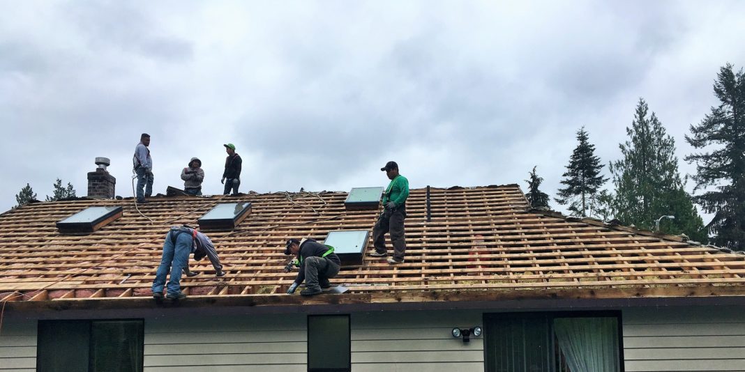 Town and Country Crew Working on Roof
