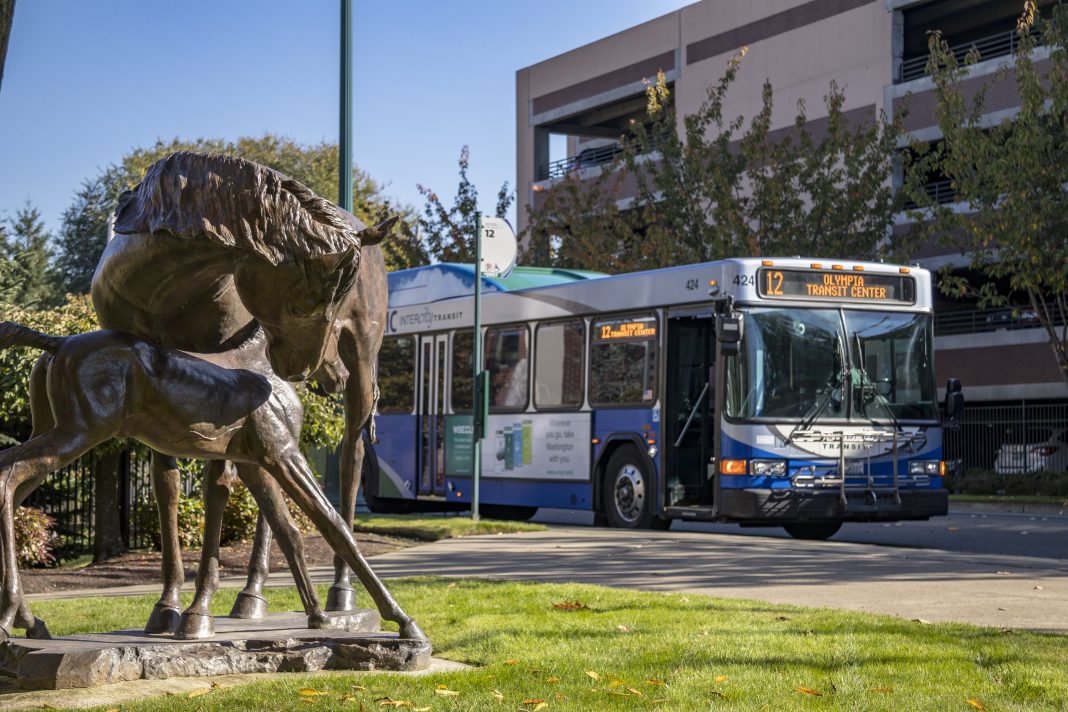 Intercity Transit horse sculpture