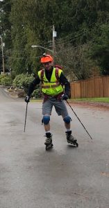 South Sound YMCA Rick Judd Skating to Work