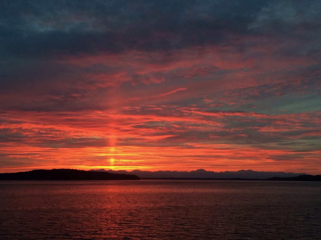 Sunset on the Puget Sound