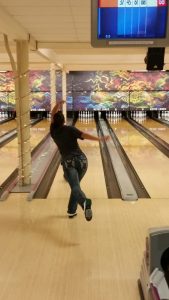 Aztec Lanes Student bowling