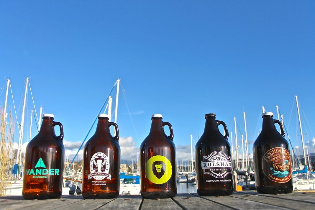 Bellingham Brewery Growlers by the Bay