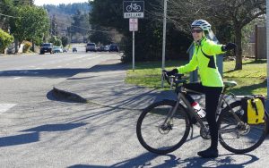 Intercity Transit Bicyle Commuter Challenge 2019 Bike at Stop Sign