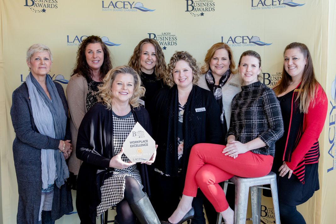 Lacey South Sound Chamber Awards Chicago Title Workplace Excellence