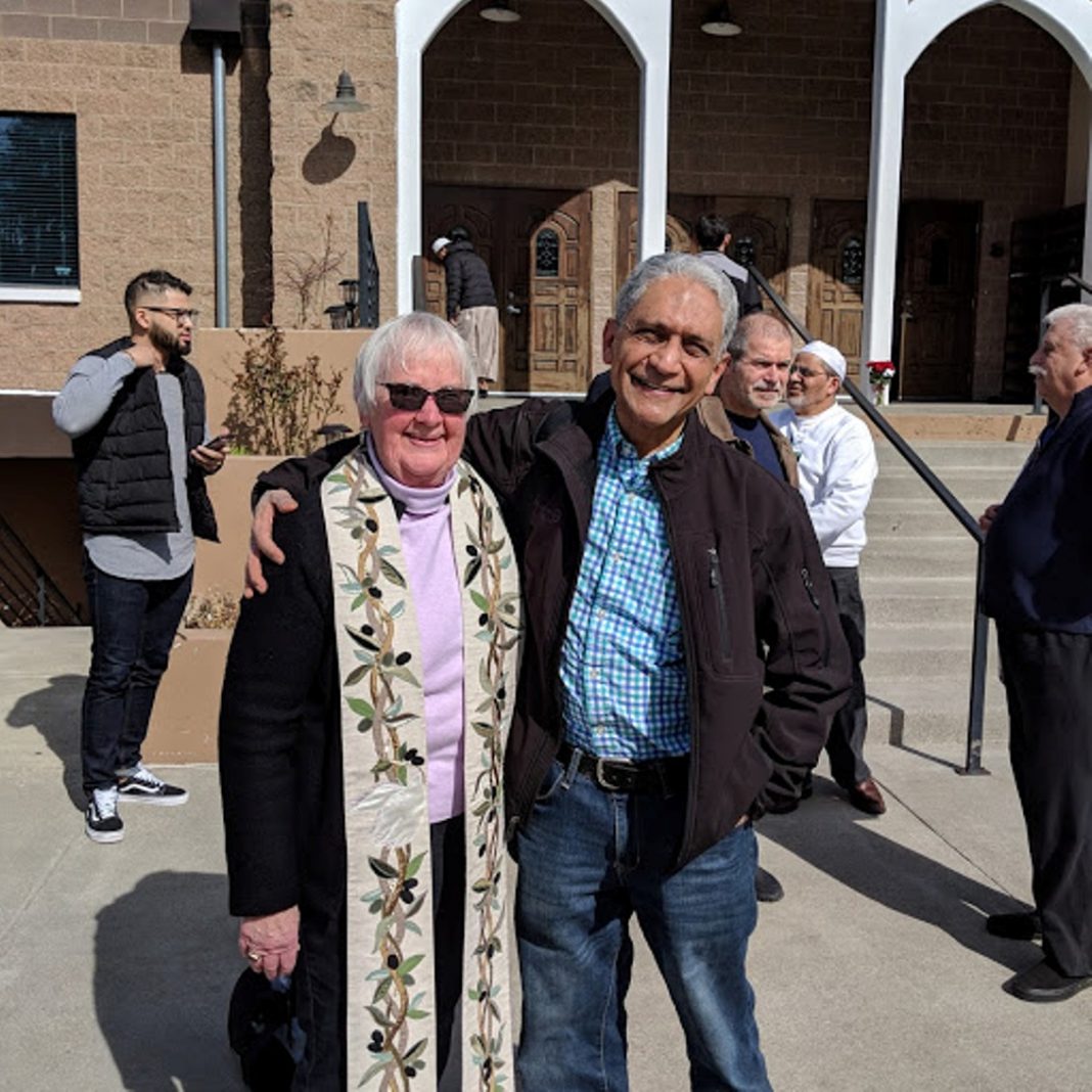 Reverend Carol McKinley and Mustafa Mohamedali
