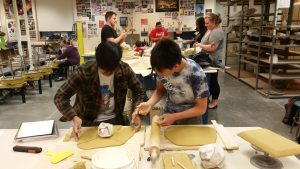 SPSCC Ceramics Students