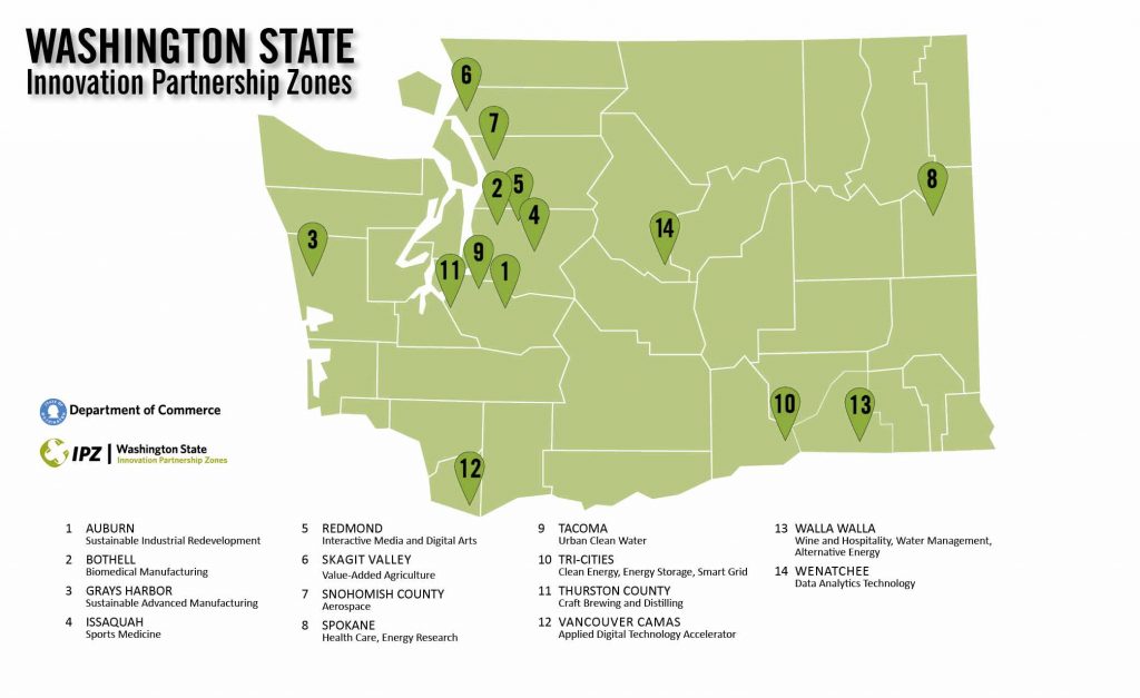 Innovation Partnership Zone Map