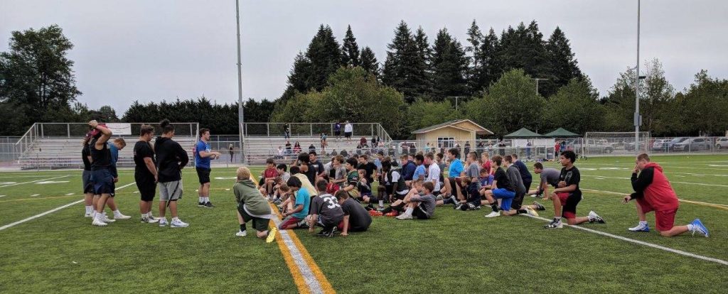 Campus to Community Youth football camp 2019 1