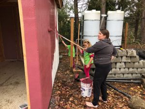 Tiny House Village Painting