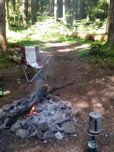 Camping near Olympia