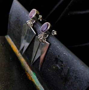 M Quarles shard earrings