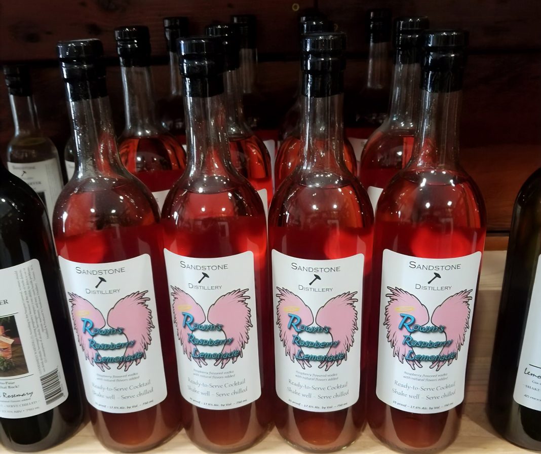 Sandstone Distillery Raise for Rowyn raspberry lemonade