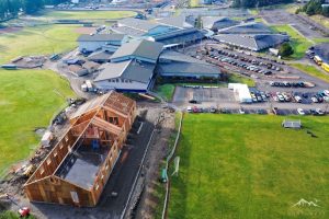 aerial view of the River Ridge gym