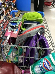 Back to School Shopping Cart