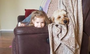 Maid Perfect pet cleaning services daughter and pup