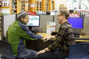 Timberland Regional Library Lacey Staff Matt Provides Help