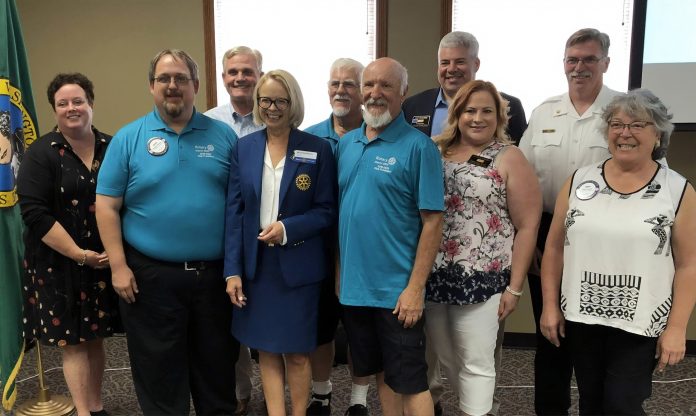 Hawks Prairie Rotary Veterans Day presidents