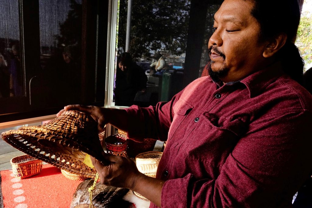 Indigenous Peoples Day 2019 Walter shows hat