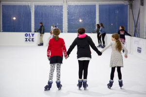 Oly on Ice Skating Trio