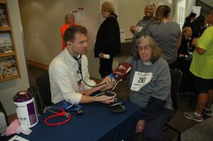 Providence St Peter Hospital Blood pressure checks at event