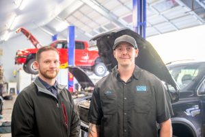 Boss Auto Repair in Olympia Owner Gary Morrison and Manager Seven