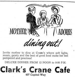 Crane's Cafe mother's day