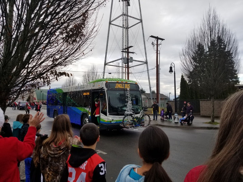 Yelm Christmas in the Park 2019 Jingle Bus