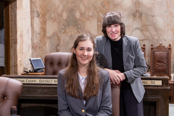 Rep. Dolan with Page Sheridan D'Angelo, Jan. 23rd, 2020.