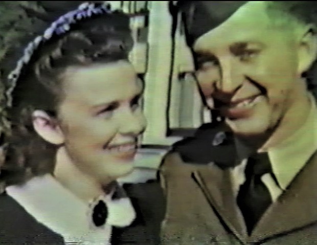 Tenino WWII history Girl-and-Soldier