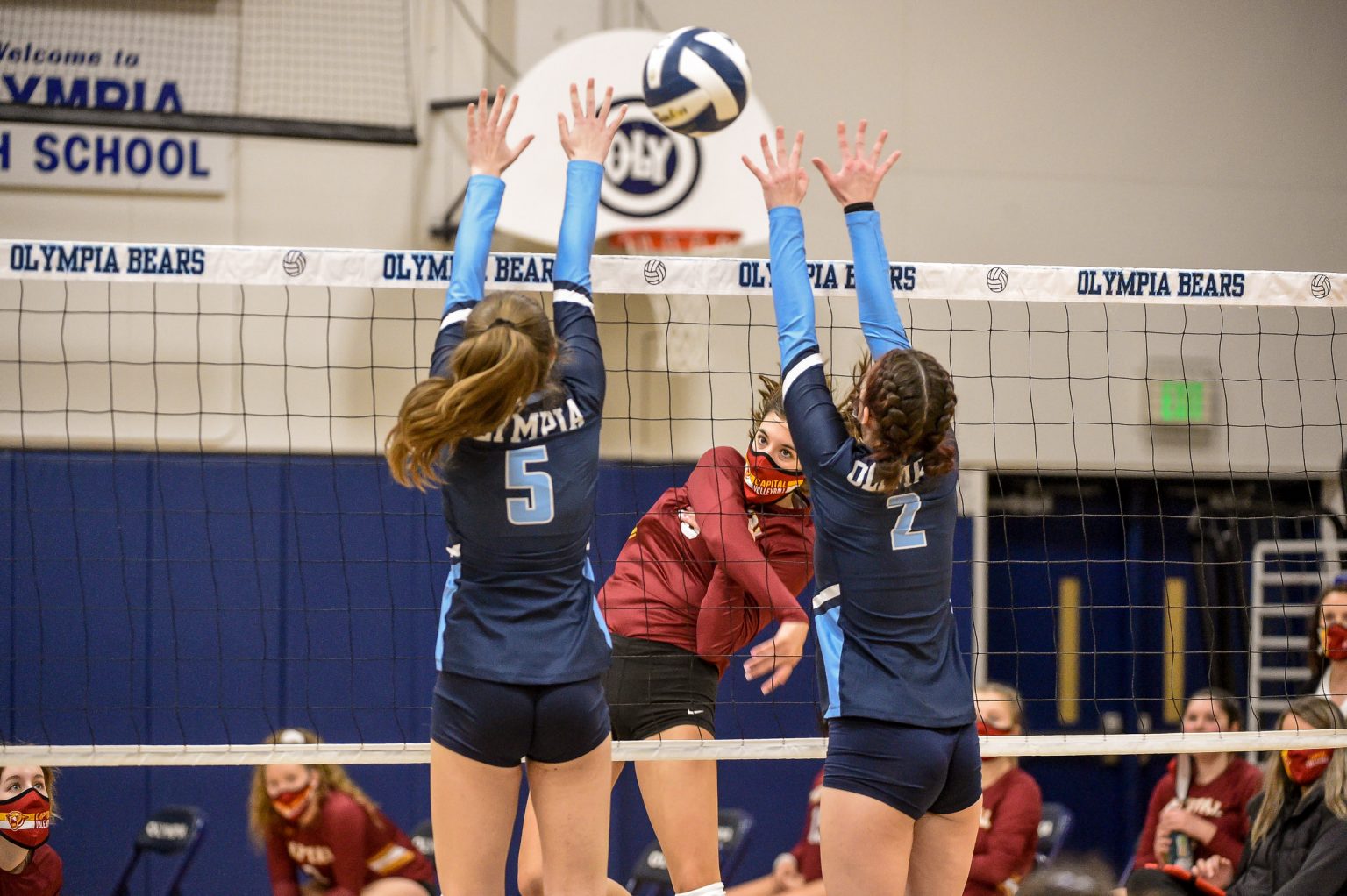 Capital Outlasts Olympia Volleyball in a Battle of Friends and Rivals
