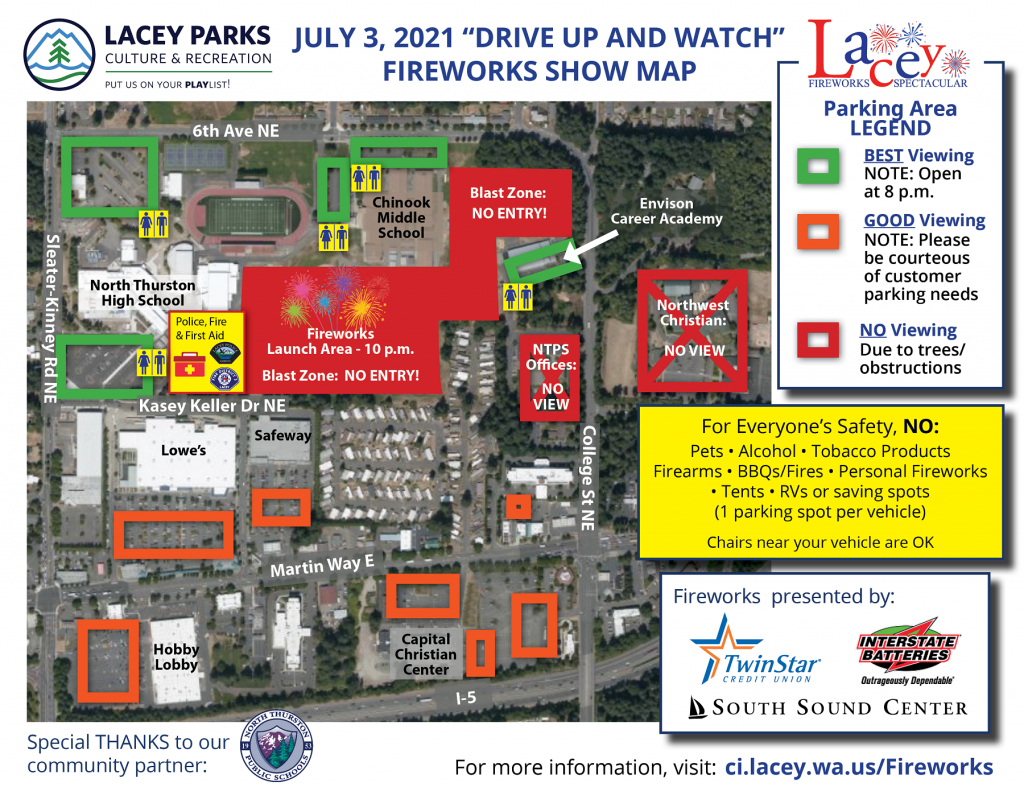 City of Lacey Fireworks Spectacular Is Back With a Bang for 2021