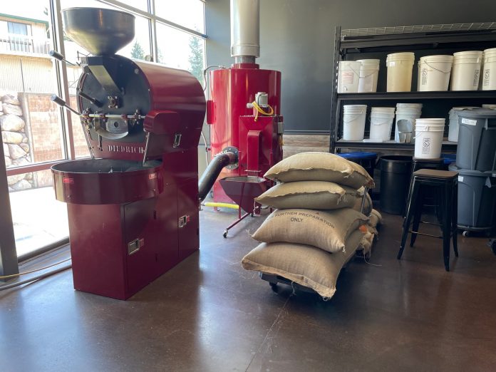 Samayra Coffee Co roasting beans