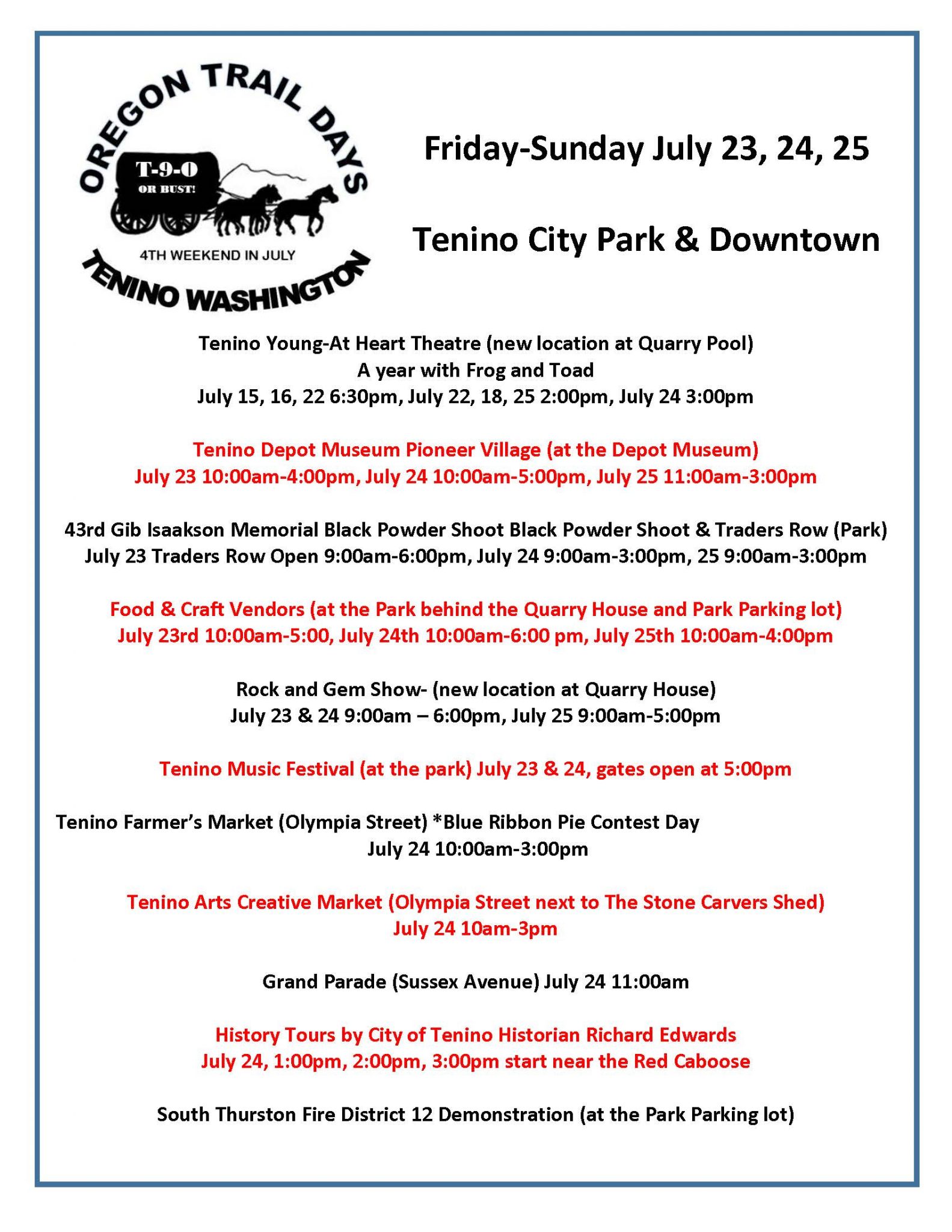Tenino Music Festival ThurstonTalk