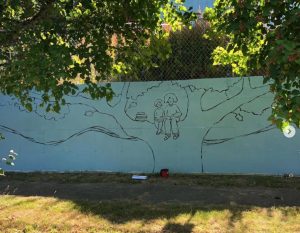 East-Olympia-Laurel-Henn-Mural-in-progress