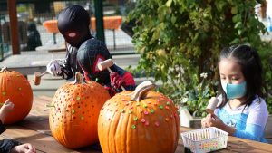 Hands on Childrens Museum Boo Bash Pounding Pumpkins