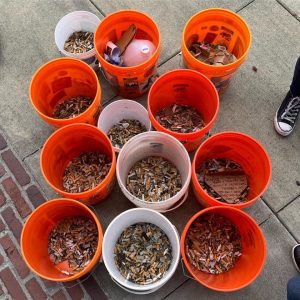 Olympia Surfrider-Puget Sound Clean up cigarettes