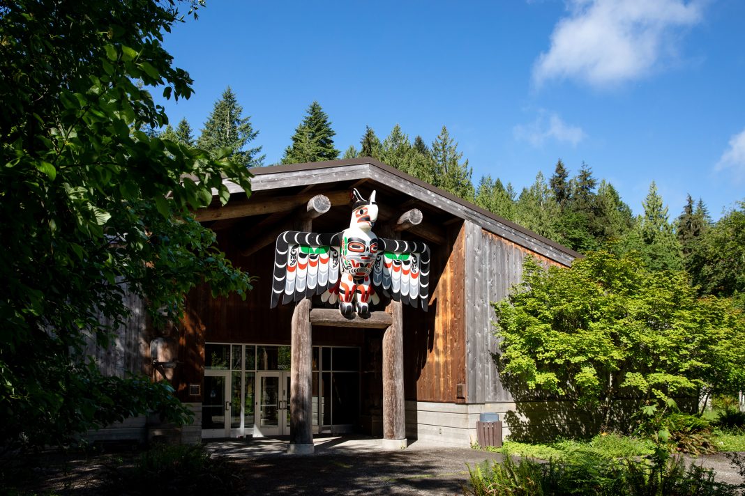 evergreen college Longhouse 2021 restored Thunderbird-6