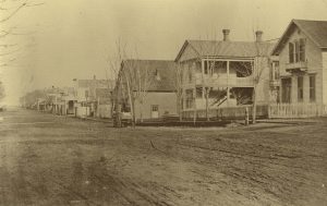 Washington history Edward-Salomon-Olympia-1876-east-side-of-Main-Street