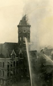 Old-Washington State Capitol-burns