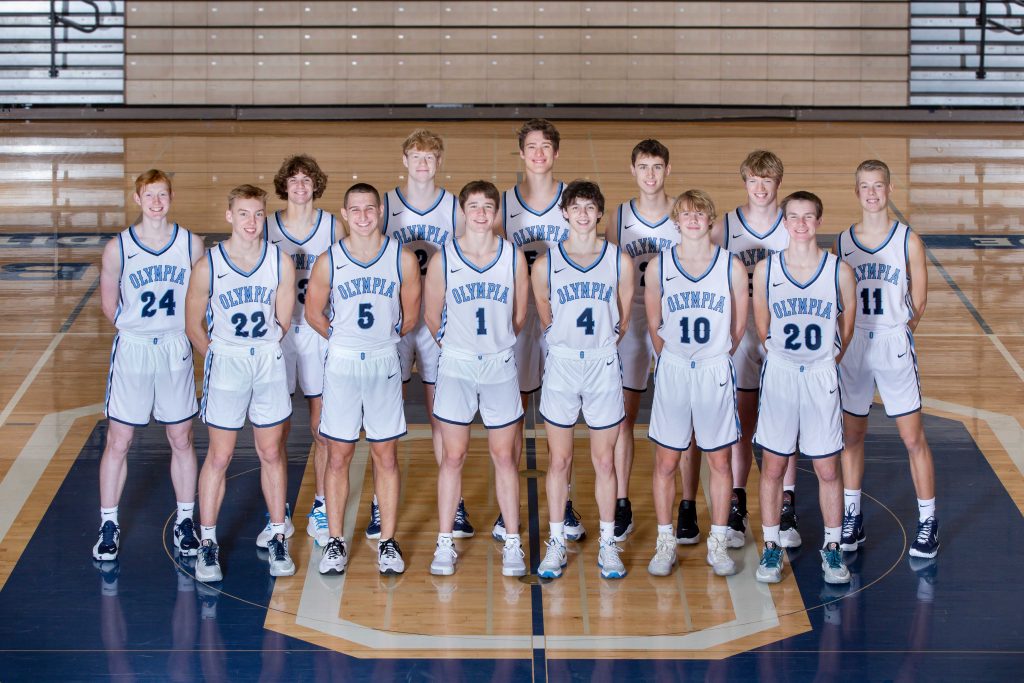 Olympia High School boys basketball team photo