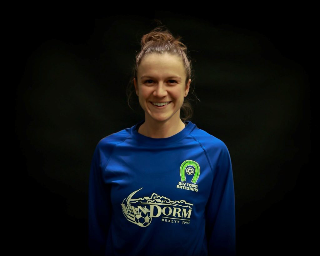 Kailey Utley Oly Town player headshot against black background