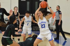 South Puget Sound Community College women's basketball playing against Lane Community